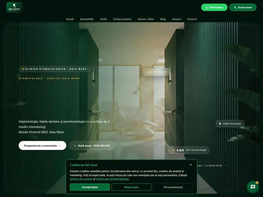 Bel-Dent, site realizat de Flowmatic