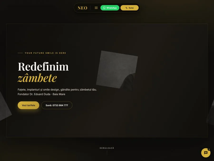 NEO Dental Clinic, site realizat de Flowmatic